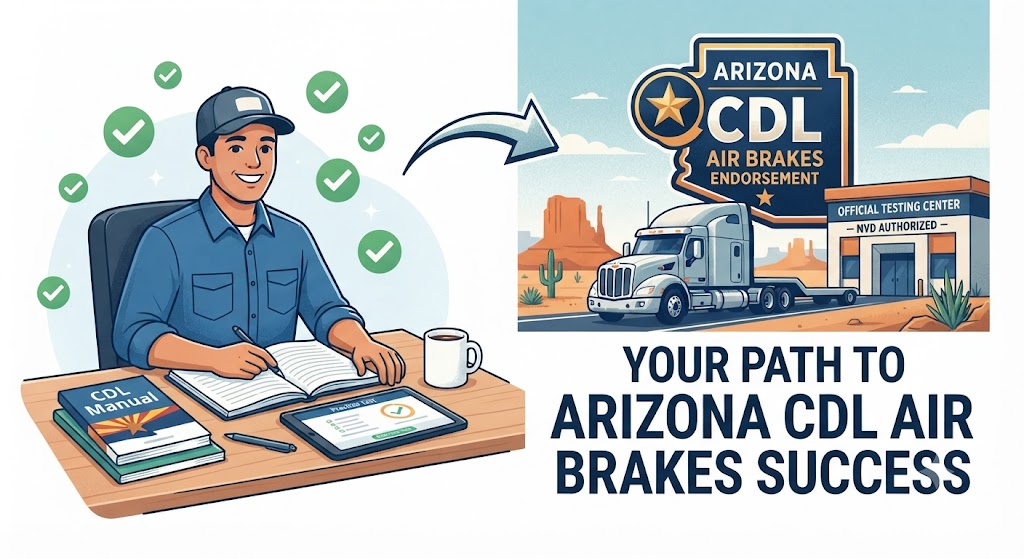 Arizona Air Brakes CDL Practice Test Banner