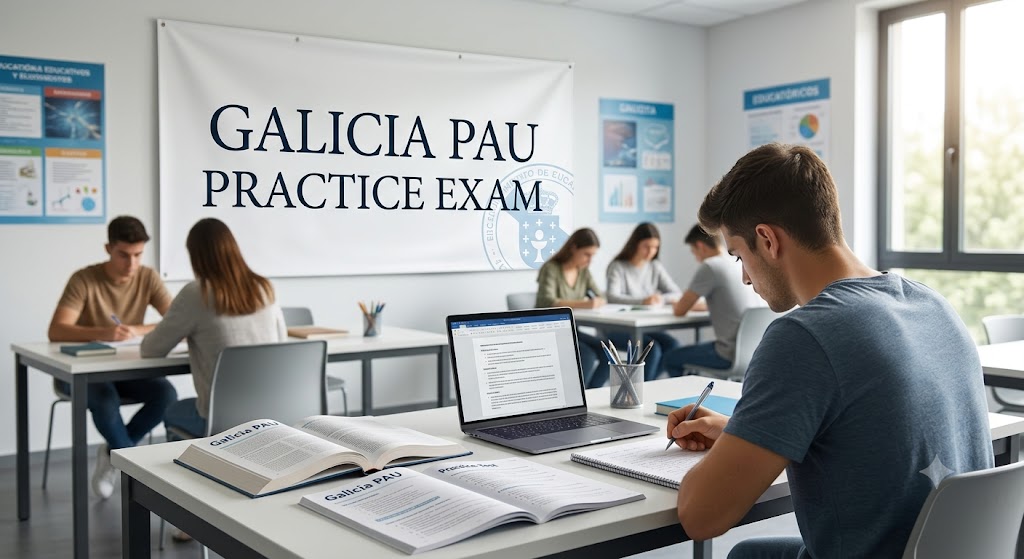 Galicia PAU Practice Test & Exam Prep | Spain Banner