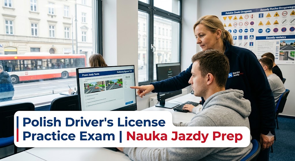 International Prawojazdy Practice Test & Exam Prep | Poland Banner