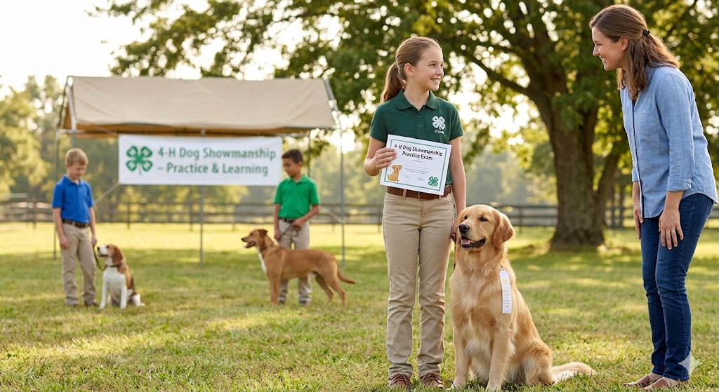 4-H Dog Showmanship Practice Exam Banner