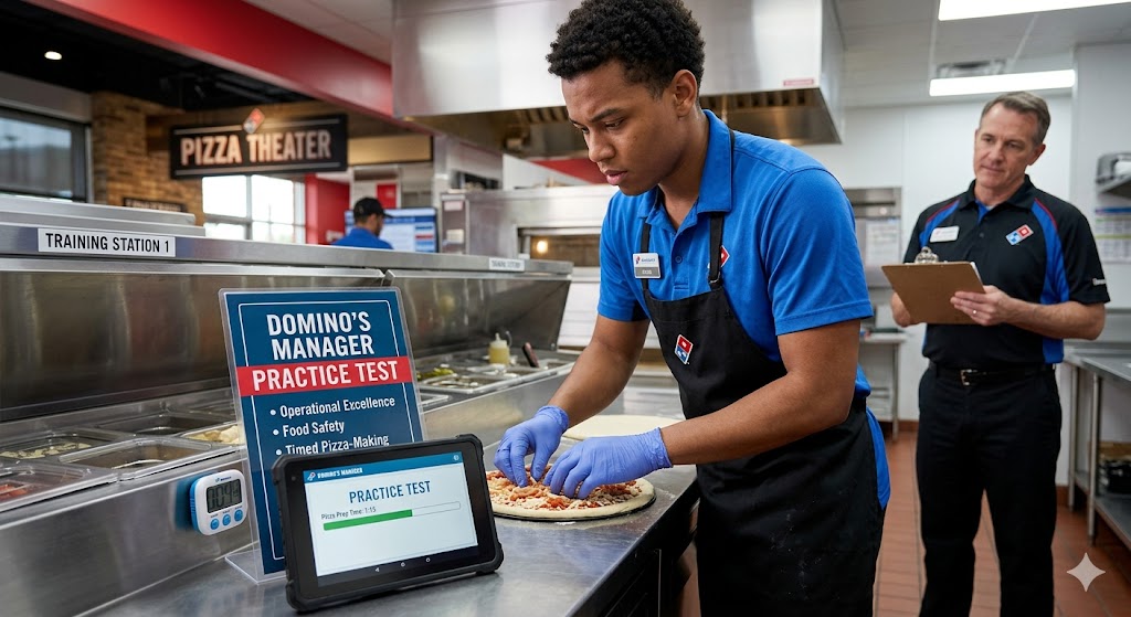 Dominos Manager Practice Test Banner