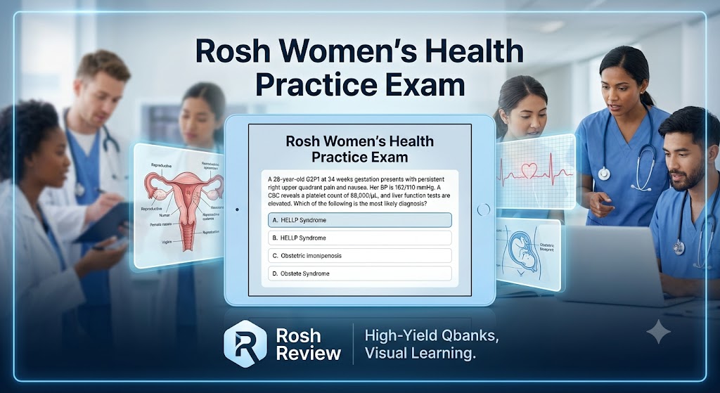 Rosh Women's Health Practice Exam Banner
