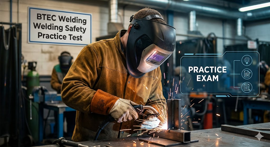 BTEC Welding Safety Practice Test Banner
