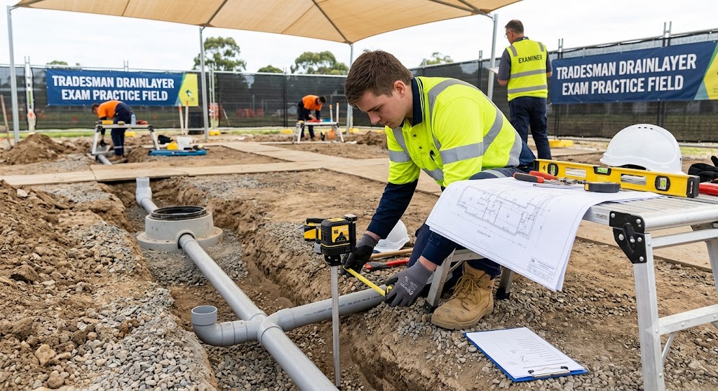 Tradesman Drainlayer Exam Practice Banner