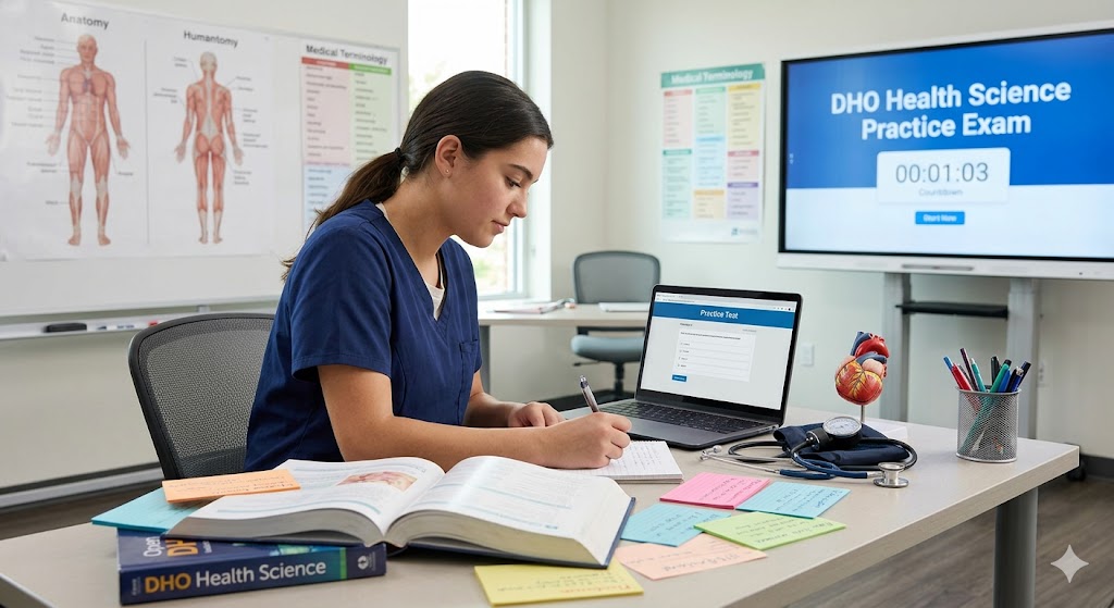 DHO Health Science Practice Test Banner