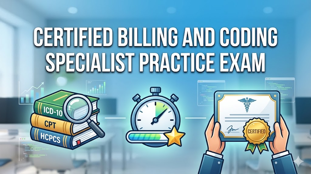 Certified Billing and Coding Specialist (CBCS) Practice Exam Banner