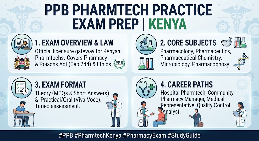 Ppb Pharmtech Practice Test & Exam Prep | Kenya Banner