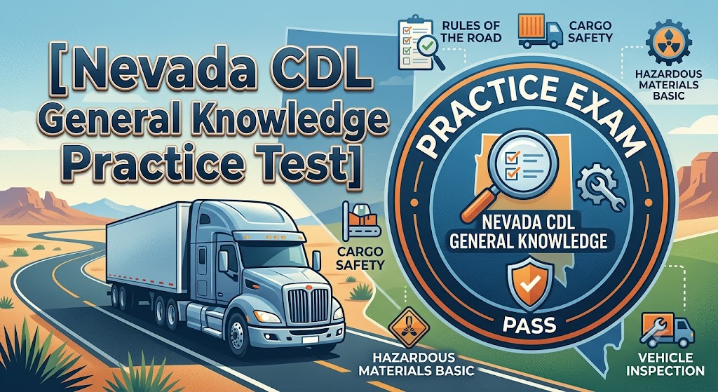 Nevada CDL General Knowledge Practice Test 3 Banner