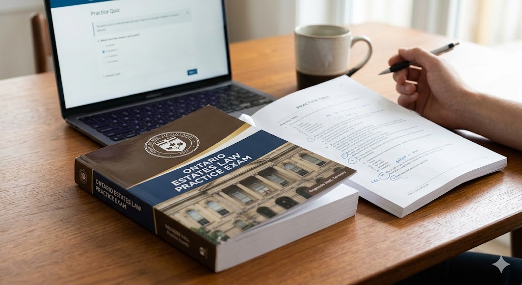 Ontario Estates Law Practice Exam Banner