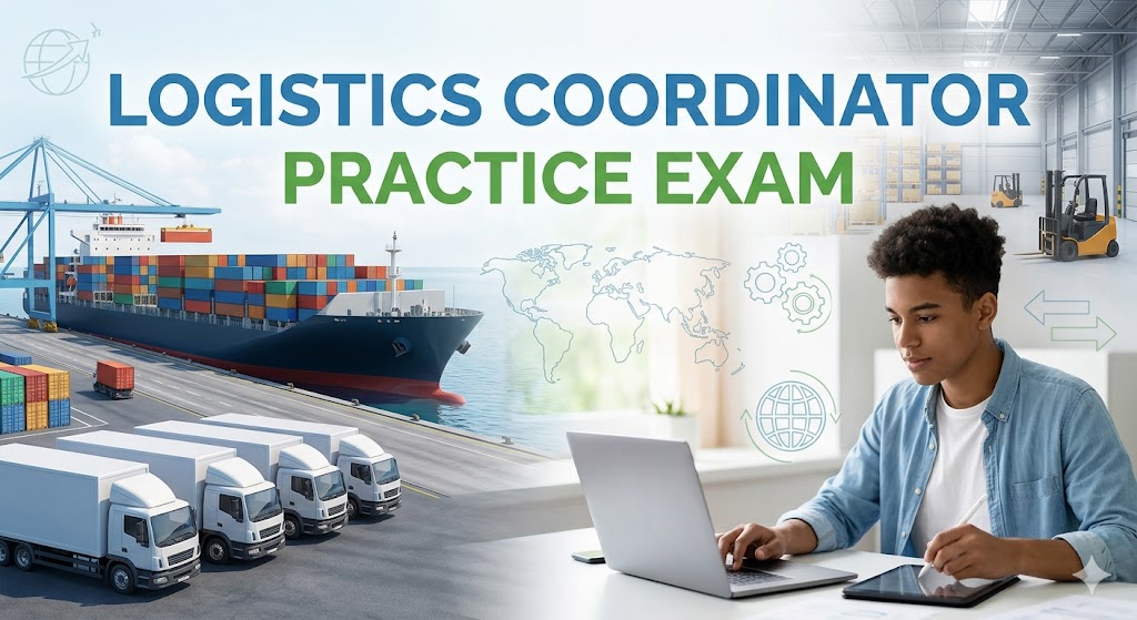 Logistics Coordinator Terminology Training Practice Test Banner