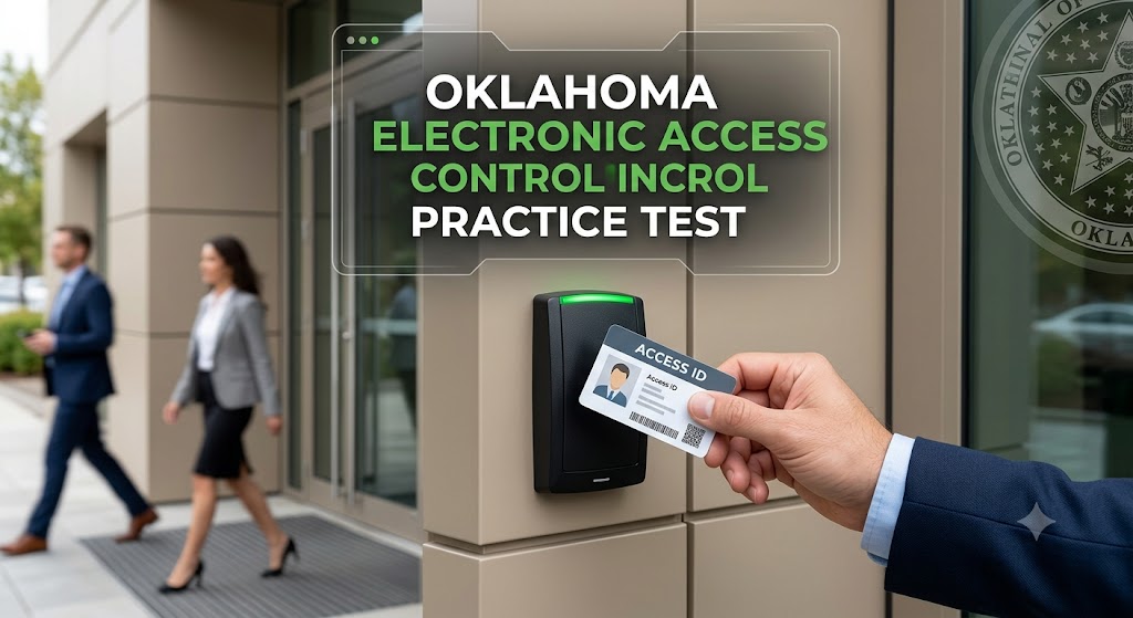 Oklahoma Electronic Access Control Practice Test Banner