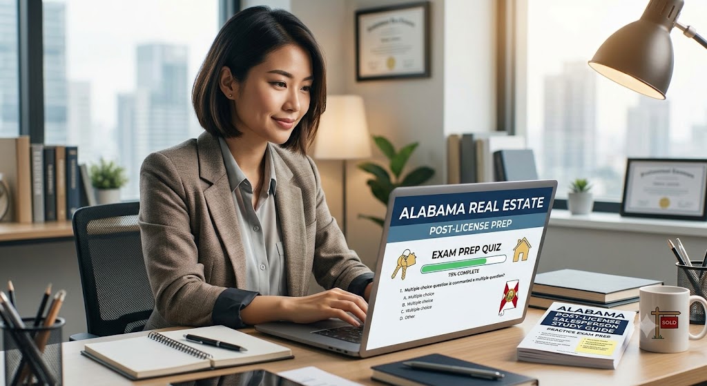Alabama Post-License Salesperson Practice Exam Banner