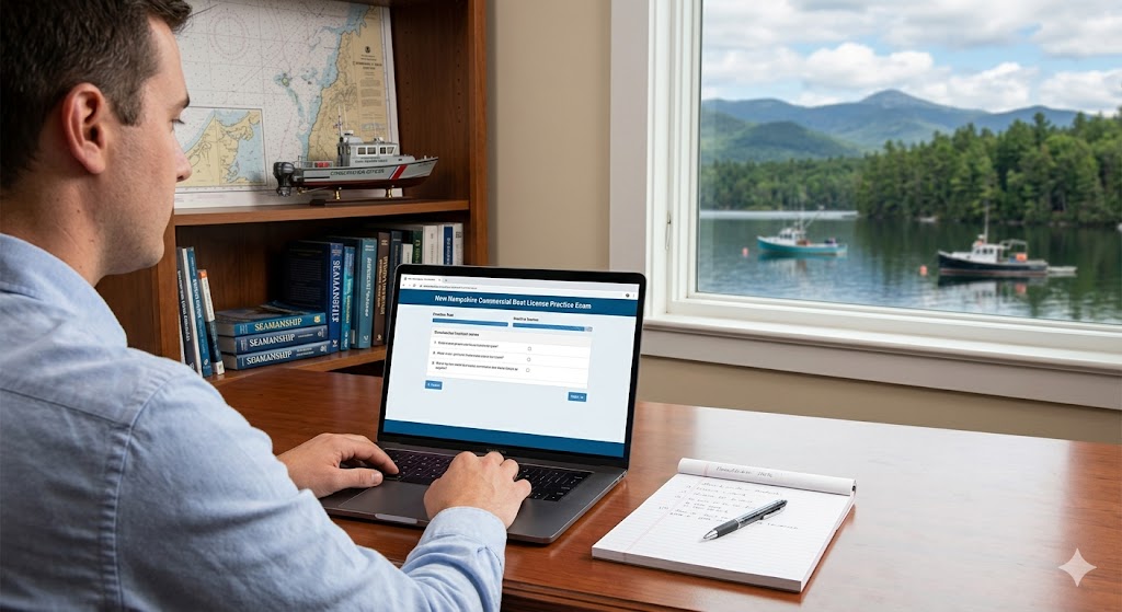 NH Commercial Boat License Practice Exam Banner