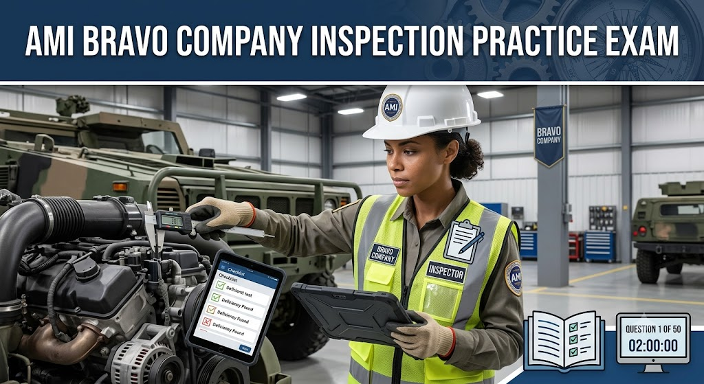 AMI Bravo Company Inspection Practice Test Banner