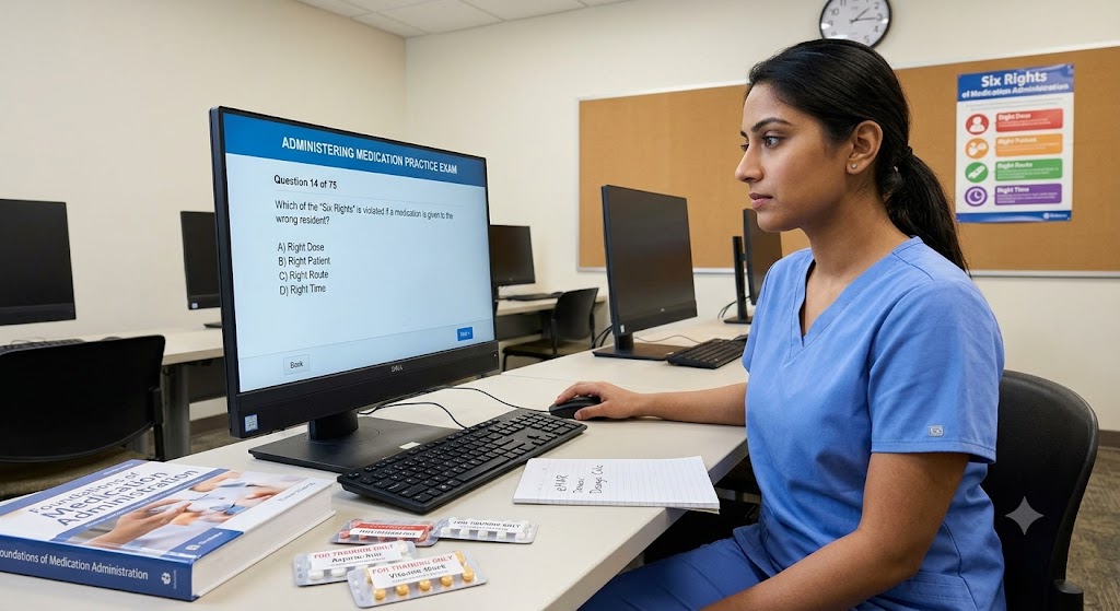 Administering Medication Practice Test Banner
