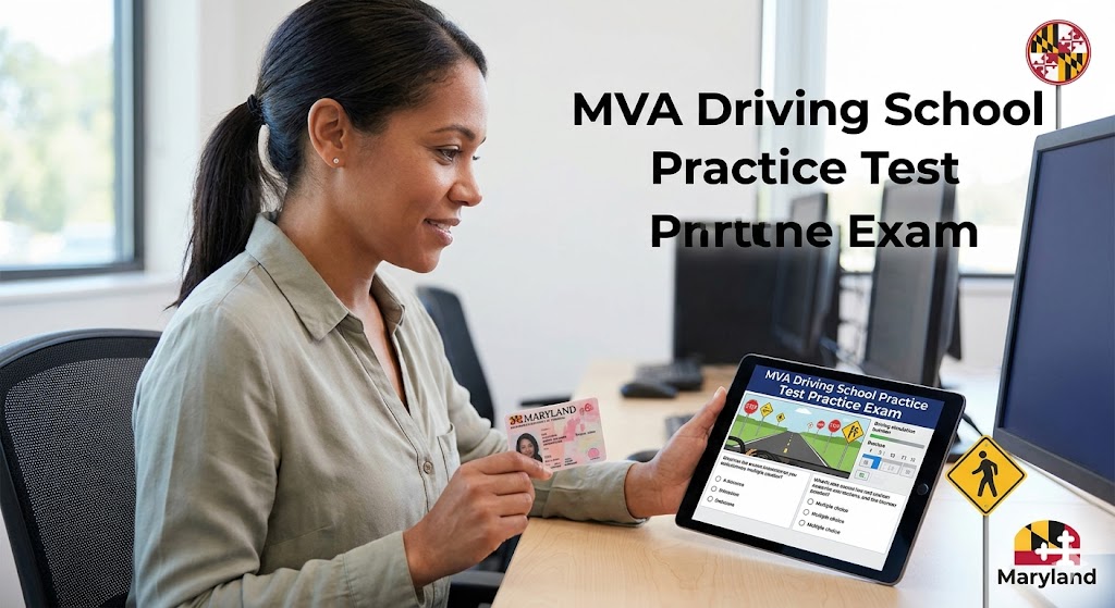 MVA Driving School Practice Test Banner