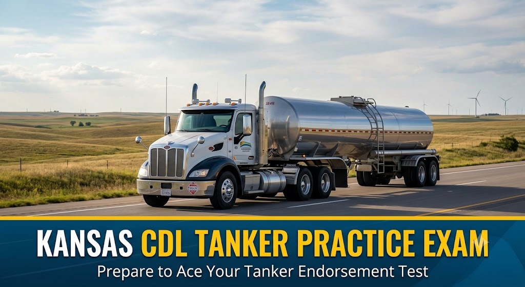 Kansas CDL Tanker Practice Test Banner