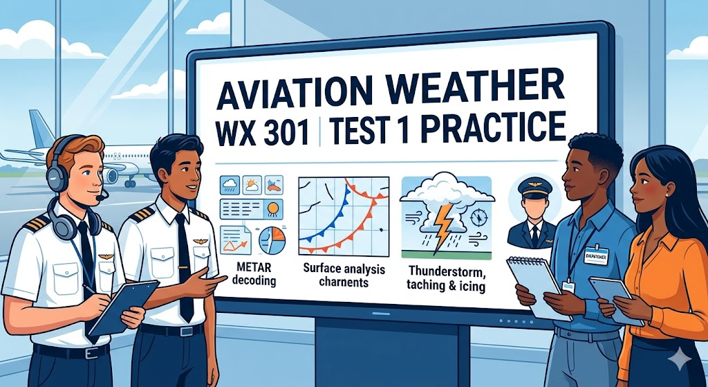 Aviation Weather (WX) 301 Test 1 Practice Banner