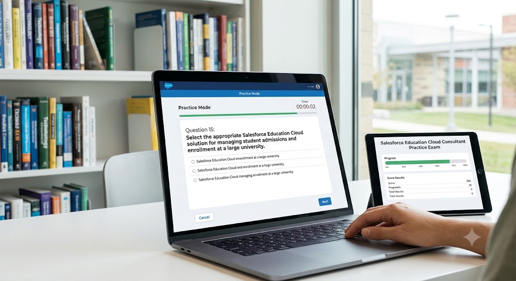 Salesforce Education Cloud Consultant Practice Exam Banner
