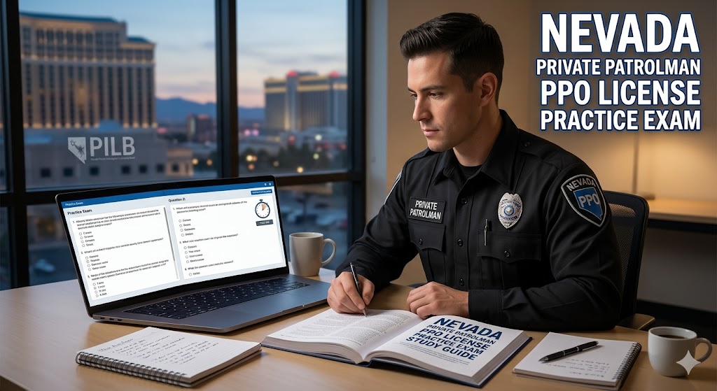 Nevada Private Patrolman PPO License Practice Exam Banner