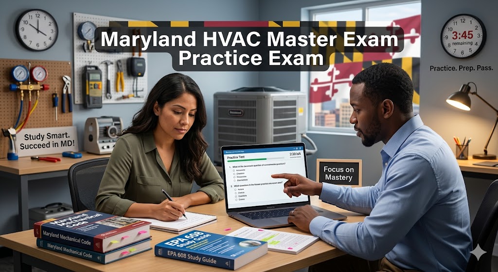 Maryland HVAC Masters Practice Banner