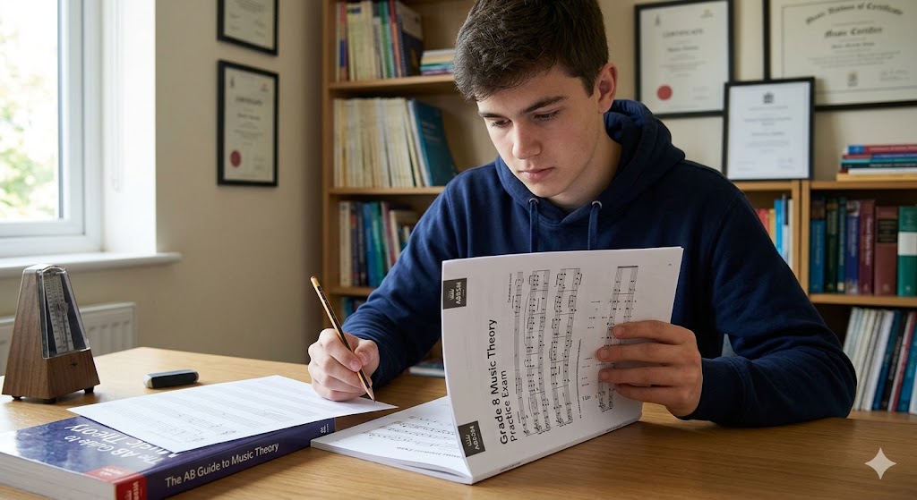 ABRSM Grade 8 Music Theory Practice Exam Banner