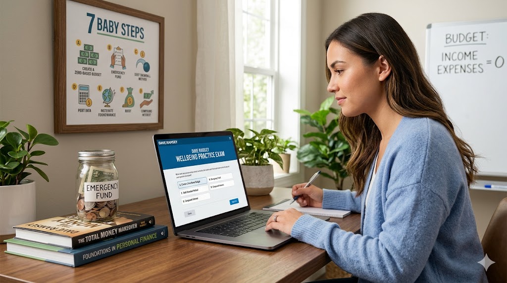 Dave Ramsey Wellbeing Practice Test Banner