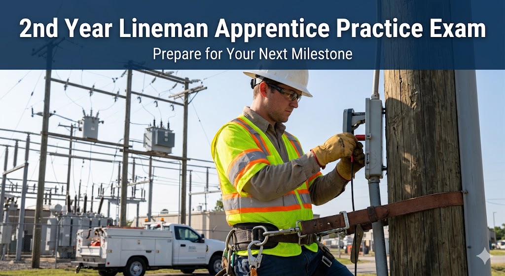 2nd Year Lineman Apprentice Practice Exam Banner