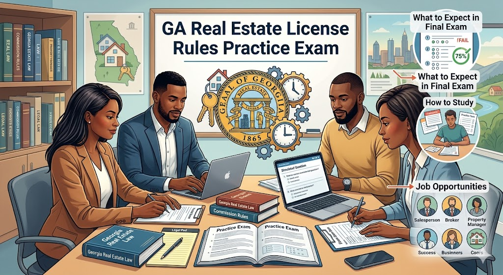 Georgia Real Estate License Laws and Rules Practice Exam Banner