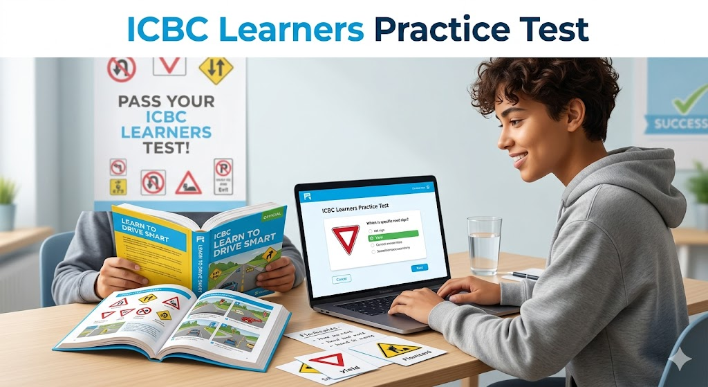 ICBC Learners Practice Test Banner