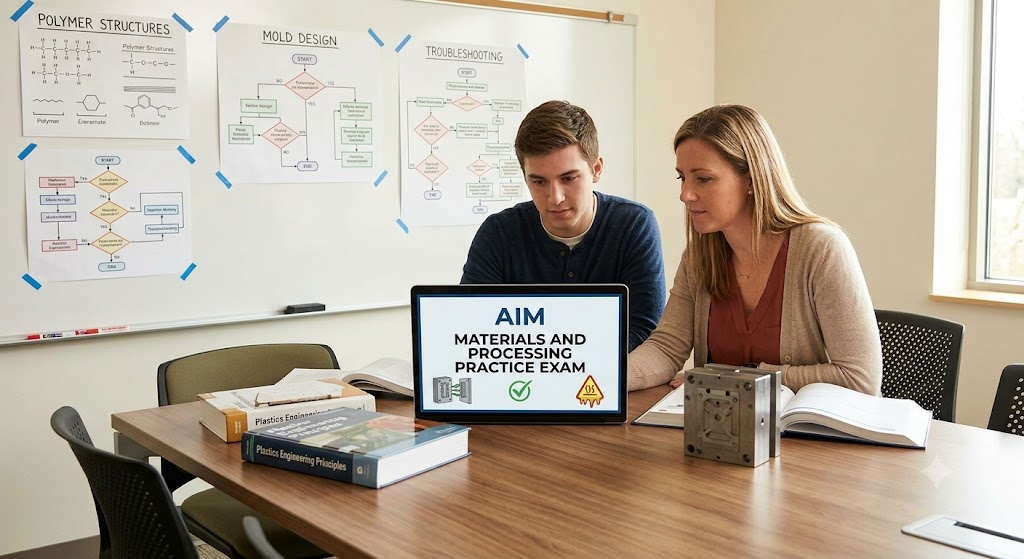 AIM Materials and Processing Practice Exam Banner