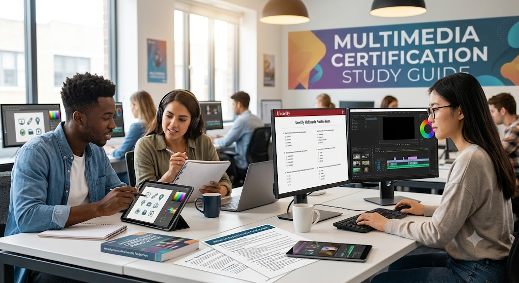 Ucertify Multimedia Certification Practice Exam Banner