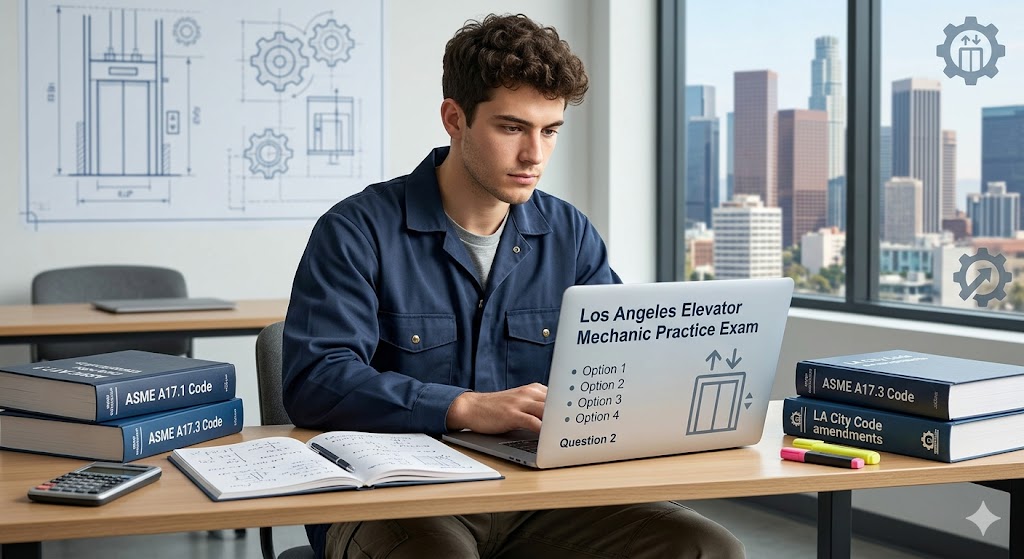 Los Angeles City Elevator Practice Test Banner