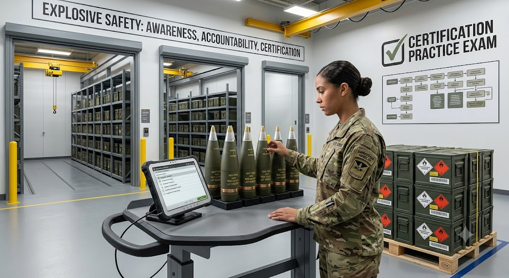 Ammunition Handlers Certification Practice Banner