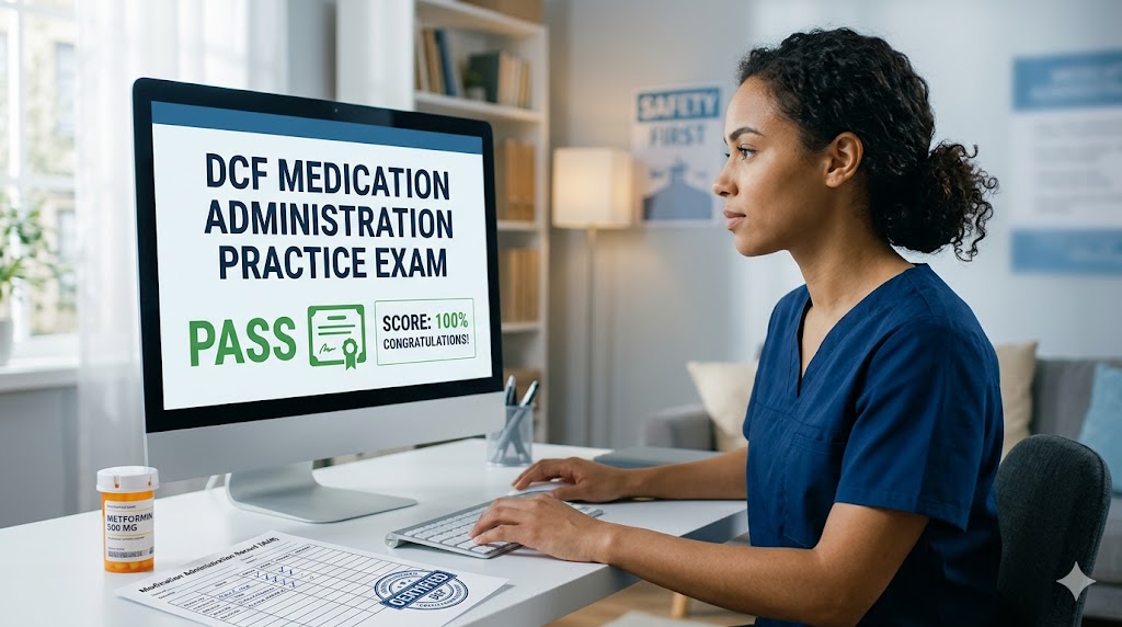 DCF Medication Administration Certification Practice Test Banner