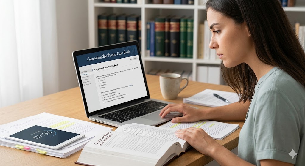Corporations Bar Practice Exam Banner