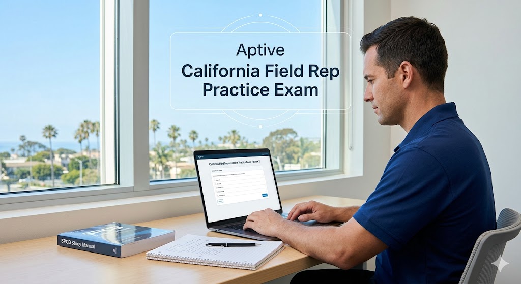 Aptive California Field Rep Practice Exam Banner