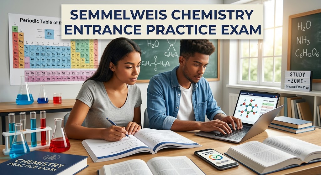 Semmelweis Chemistry Entrance Practice Exam Banner
