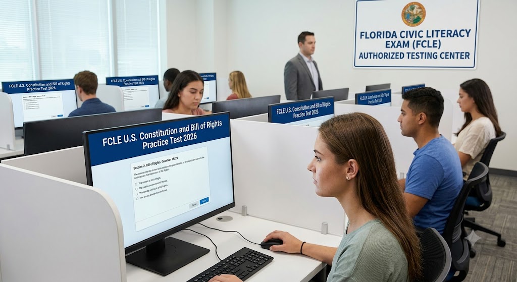 FCLE U.S. Constitution and Bill of Rights Practice Test 2026 Banner