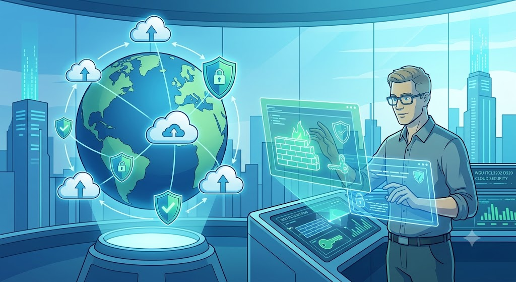 Western Governors University (WGU) ITCL3202 D320 Managing Cloud Security Practice Exam Banner