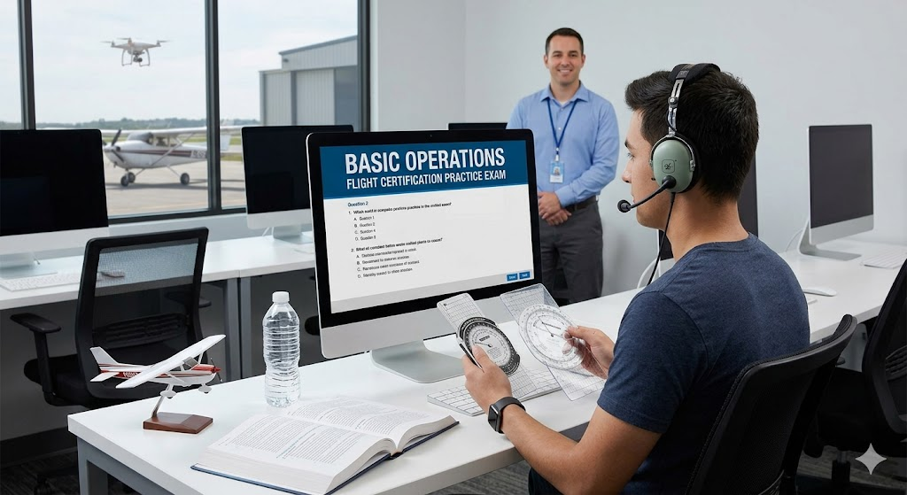 Basic Operations Flight Certification Practice Exam Banner