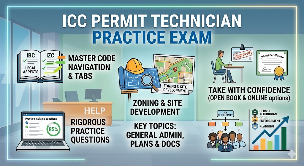ICC Permit Technician Practice Exam Banner
