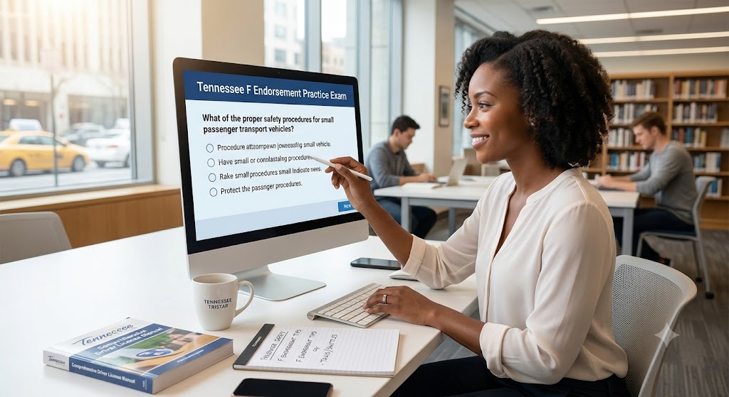 Tennessee F Endorsement Driver's License Practice Exam Banner
