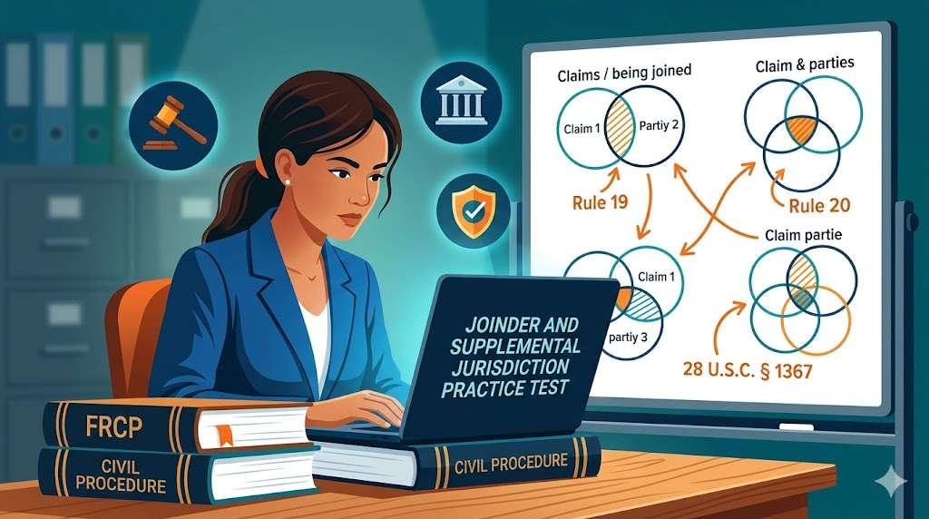 Joinder and Supplemental Jurisdiction Practice Test Banner