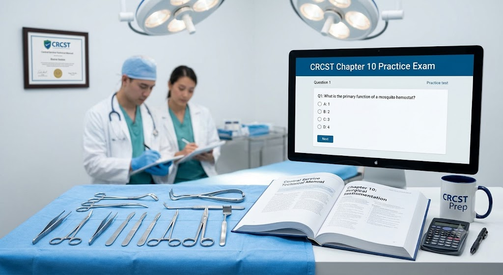 IAHCSMM CRCST Practice Test – Chapter 10 Surgical Instrumentation Banner
