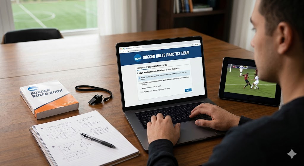 NCAA Soccer Rules Practice Test Banner