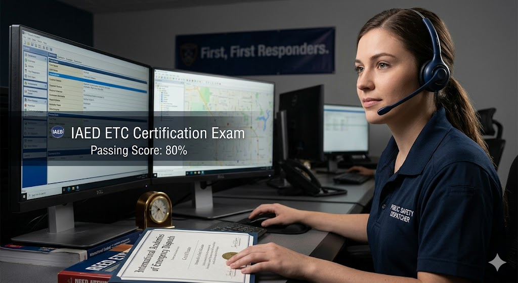 IAED Emergency Telecommunicator (ETC) Certification Practice Test Banner