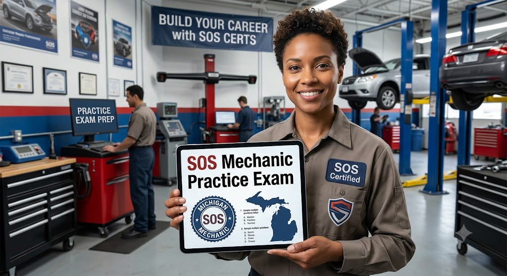 SOS Mechanic Certification Practice Exam Banner