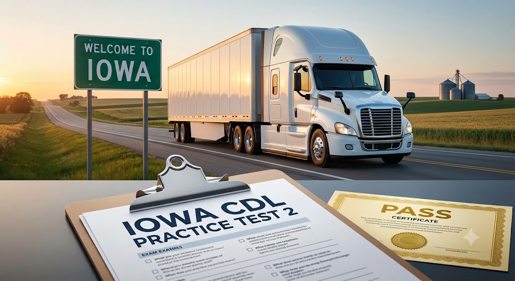 Iowa CDL Practice Test 2 Banner