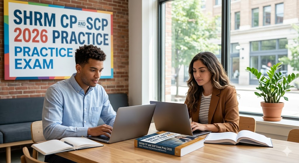 SHRM CP and SHRM SCP Exam Prep 2026 | Practice Test Questions and Answers Banner